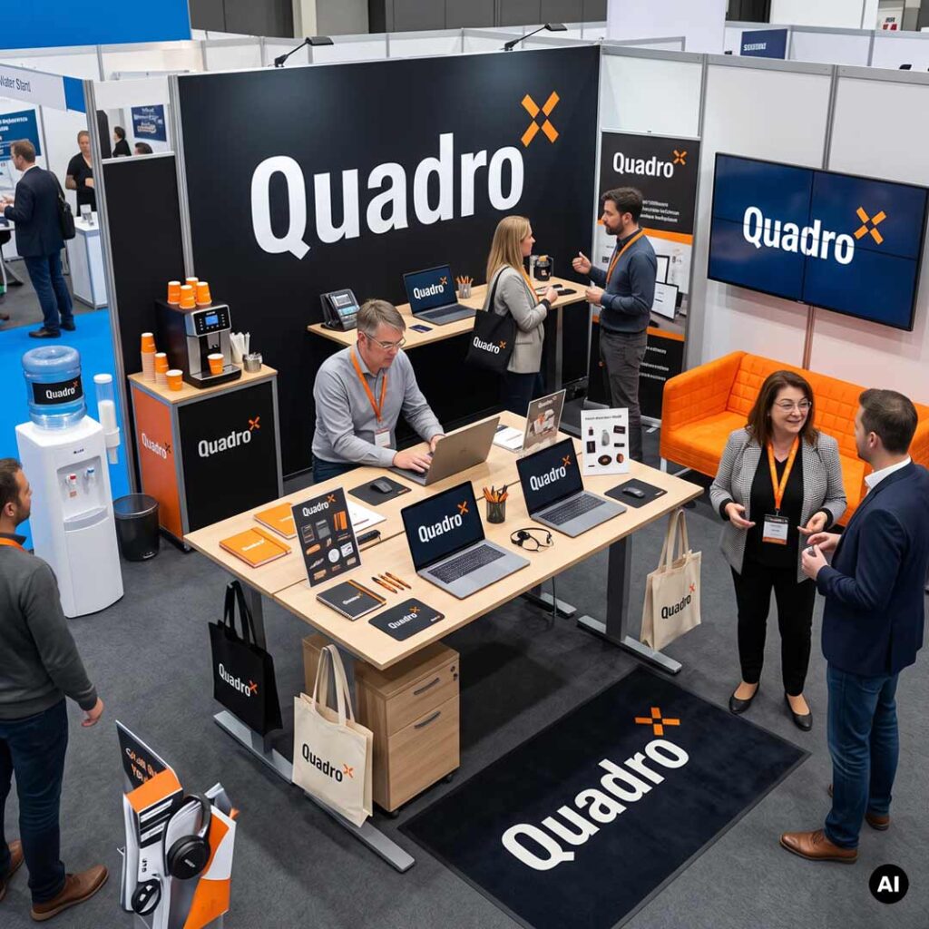 Mobiler Messestand | Markenwirkung | QUADRO
