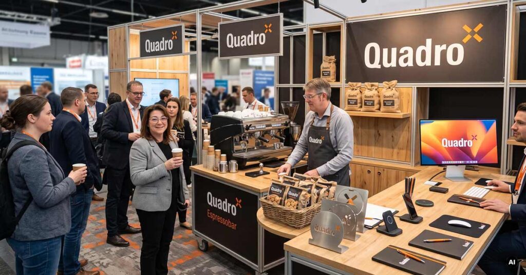 Mobiler Messestand | Kaffee | QUADRO