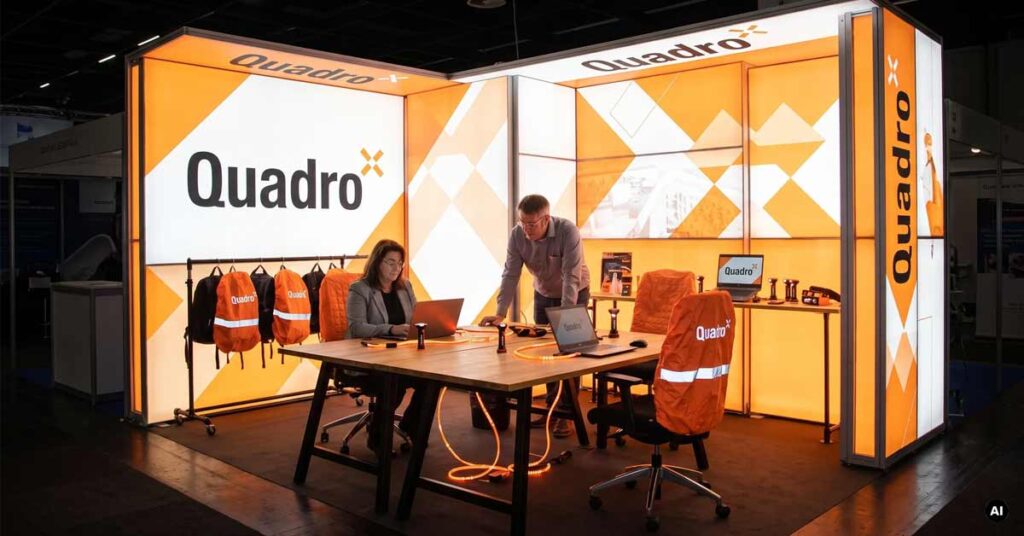 Mobiler Messestand | Leuchtkasten | QUADRO