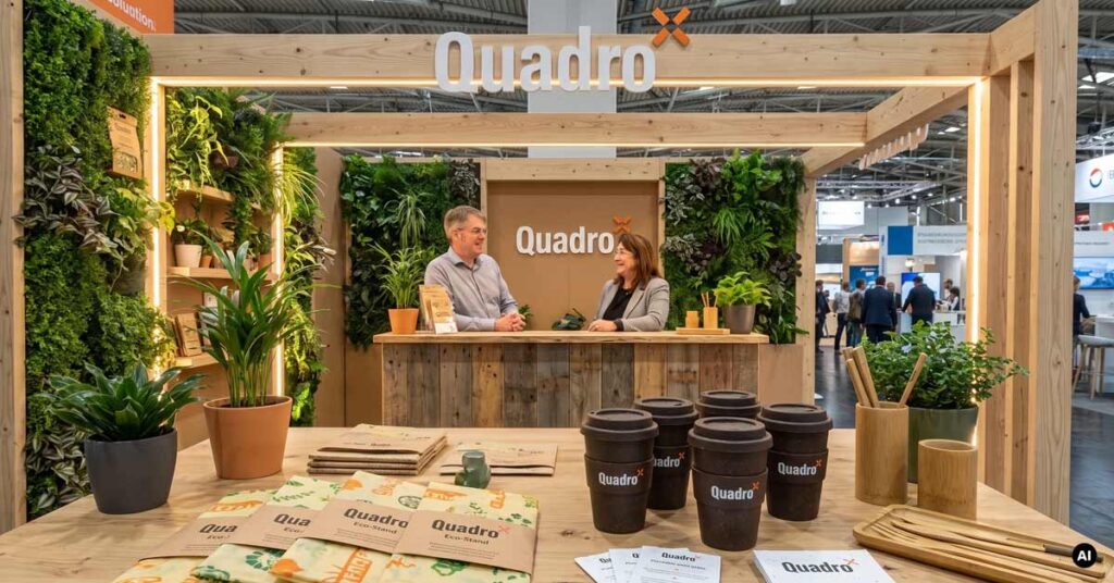 Nachhaltiger mobiler Messestand | QUADRO